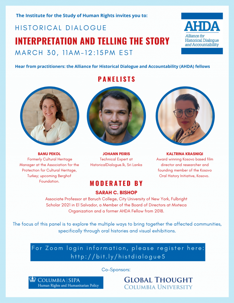 Historical Dialogue: Interpretation and Telling the Story